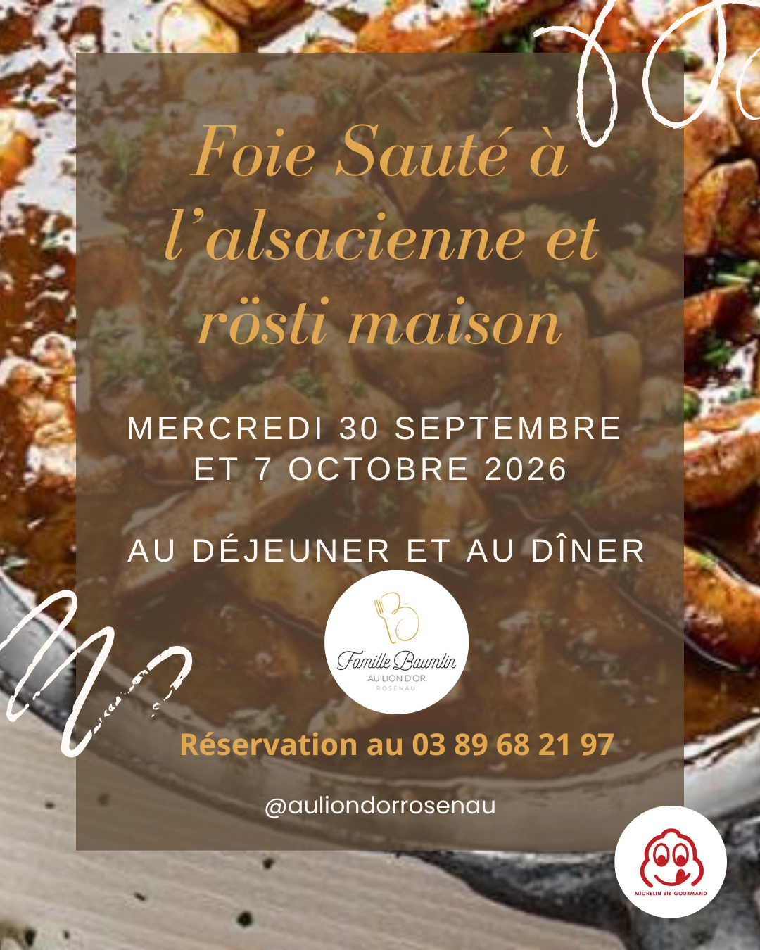 FOIE SAUTES A l’ALSACIENNE et ROSTI